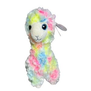 TY Beanie Baby LOLA Rainbow Llama Plush 8" with Tags Stuffed Animal 2019